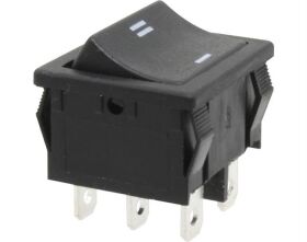 Donau Elektronik Umschalter, 2-polig, schwarz, ON-ON / KWS60