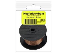 Donau Elektronik Kupfer Lackdraht Ø 0,2 mm in SB /...