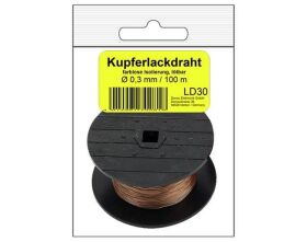 Donau Elektronik Kupfer Lackdraht Ø 0,3 mm in SB /...