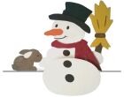 Donau Elektronik Holzbausatz Kantenhocker Schneemann / M848-4