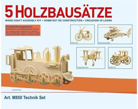 Donau Elektronik Holzbausatz 5 x Technik / M850