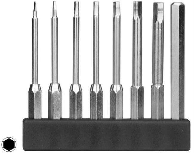 Donau Elektronik Mini Bit Sortiment Sechskant lang 8-tlg. / MBS73