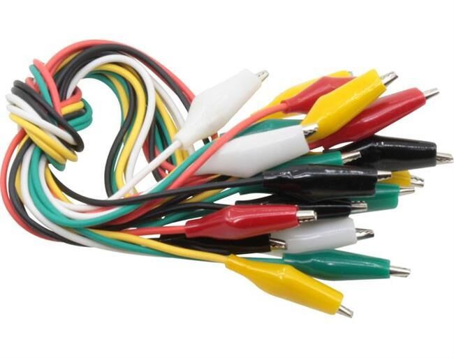 Donau Elektronik Messstrippen mit Krokodilklemmen 10 Stk. / MK10