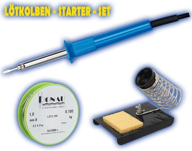 Donau Elektronik Lötkolben Starter Set 30W - 3tlg. / SLS30