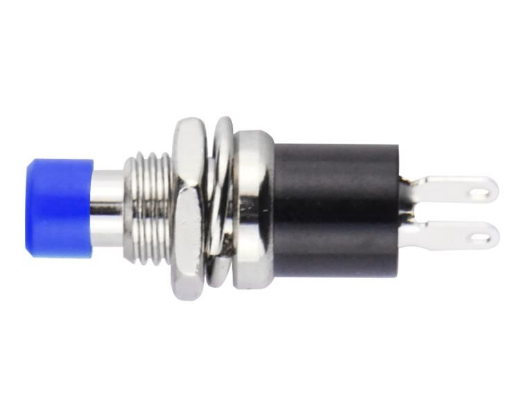 Donau Elektronik Miniatur Schließer, tastend, OFF-(ON), blau / TSS12