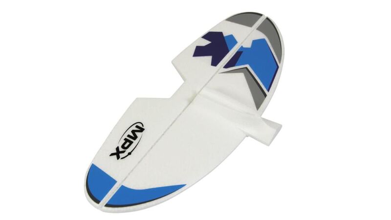 Multiplex RR Ersatzteil Höhenleitwerk FunCub NG blau (mit Hebel/Dekor) / 1-01523