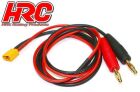 HRC Ladekabel 4mm Bullet zu XT60 Stecker-600 mm Gold / HRC9110-6
