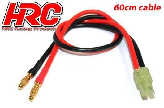HRC Ladekabel 4mm Bullet zu Mini Tamiya Stecker- 600 mm Gold / HRC9112-6