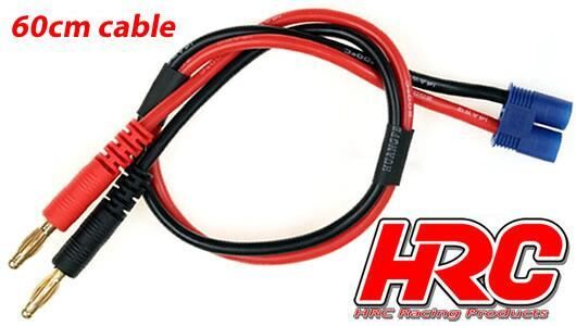 HRC Ladekabel 4mm Bullet zu EC3 Stecker-600 mm Gold / HRC9113-6
