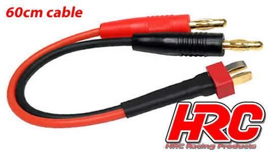 HRC Ladekabel 4mm Bullet zu Ultra T (Deans kompatible) Stecker-600 mm Gold / HRC9114-6