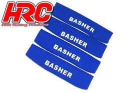 HRC Tuning 1/10 Off Road Dämpfersocken 80x20-25mm blau (1 Paar) / HRC28051BL