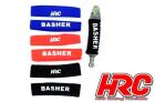 HRC Tuning 1/10 Off Road Dämpfersocken 80x20-25mm blau (1 Paar) / HRC28051BL