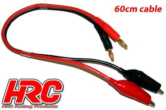 HRC Ladekabel 4mm Bullet zu Krokodil- 600mm Gold / HRC9119-6