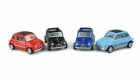 AMEWI Rückzug Druckguss Fiat 500 1:24, 12er Set im Display / 200021