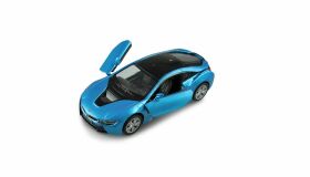 AMEWI Rückzug Druckguss BMW i8 1:36, 12er Set im Display / 200022