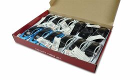 AMEWI Rückzug Druckguss BMW i8 1:36, 12er Set im Display / 200022