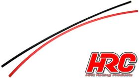 HRC Racing Schrumpfschlauch 2mm Rot und Schwarz (250mm...