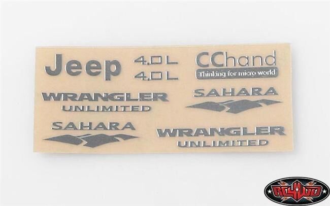 RC4WD 1/10 Metal Logo for Tamiya CC01 Wrangler / RC4VVVC0060