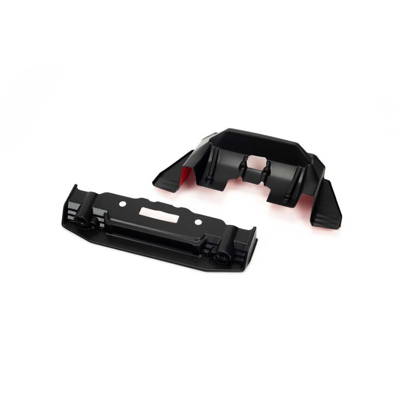 ARRMA Ersatzteil FELONY Painted Splitter And Diffuser Black/Red / ARA410008