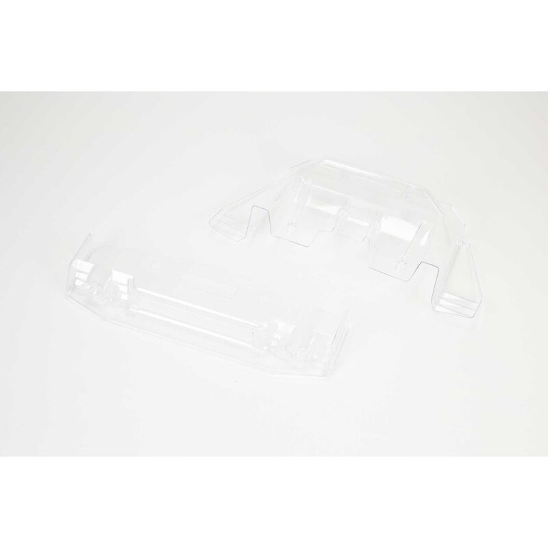 ARRMA Ersatzteil FELONY 6S Trimmed Splitter And Diffuser (Clear) / ARA410012