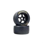ARRMA vormontiert Reifen dBoots Hoons 53/107 2.9 Belted gold 17mm Hex 5-Spoke (Paar) / ARA550085