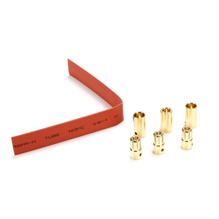 E-Flite Ersatzteil E-flite Goldkontaktsteckerset 6,5 mm (3 Stk) / EFLA266