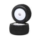 LOSI Ersatzteil Pin Tires, Rear, Mounted, White (2): Mini-T 2.0 / LOS41013