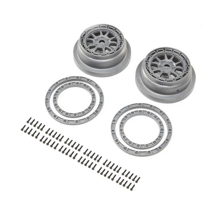 LOSI Ersatzteil Beadlock Wheel and Ring Set (2): SBR 2.0 / LOS43029