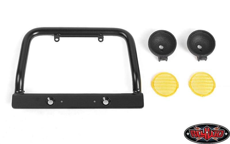 RC4WD Steel Push Bar Front Bumper W/ Yellow Flood Lights / RC4VVVC1122