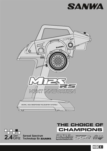 Sanwa Bedienungsanleitung Deutsch M12S-RS / SAN-MANUAL-M12RS