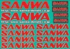 Sanwa Aufkleber SANWA-rot *JPN-2009 / SAN107A90533A