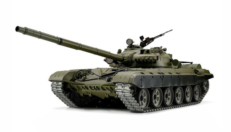Amewi Panzer T-72 1:16 Professional Line IR/BB Mit Rauch & Sound, Metallgetriebe, Räder und Ketten / 23121