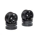 AXIAL Ersatzteil 1.0 Rockster Wheels Black (4pcs) SCX24 / AXI40002