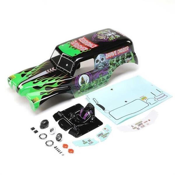 LOSI Ersatzteil Body Set Painted Grave Digger LMT / LOS240013