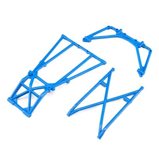 LOSI Ersatzteil Rear Cage and Hoop Bars Blue LMT / LOS241049