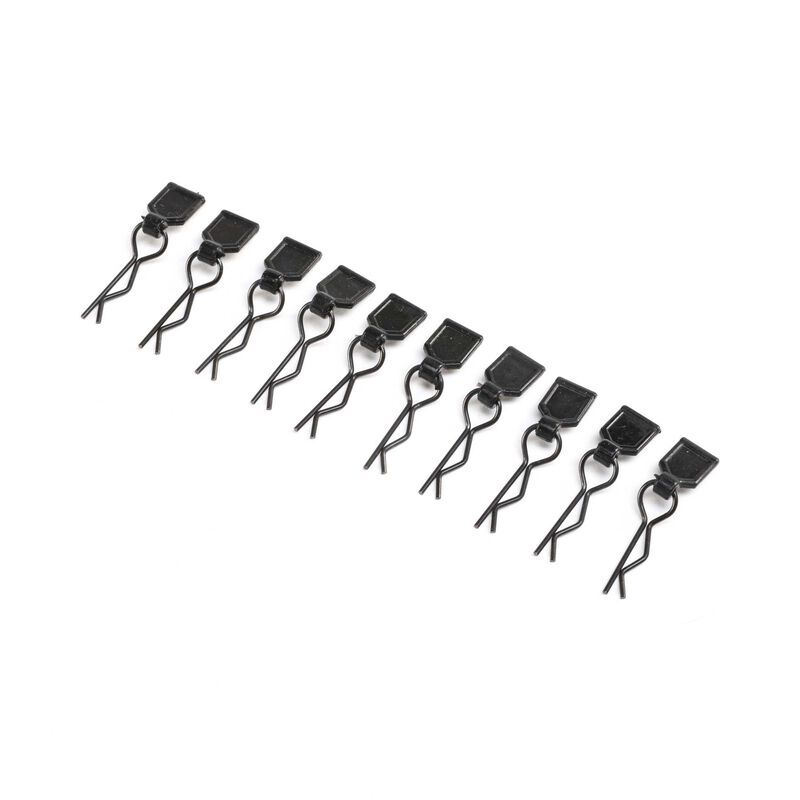 LOSI Ersatzteil Body Clips Black Small (10) LMT / LOS246003