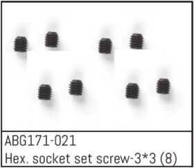 ABSIMA Hex. Socket Set Screw M3*3 (8PCS) / ABG171-021