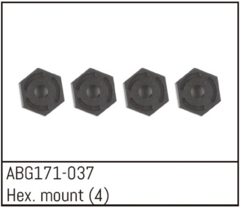 ABSIMA Hex Wheel Hubs (4PCS)  / ABG171-037