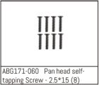 ABSIMA Pan Head Screw M2.5*15 (8PCS) / ABG171-060
