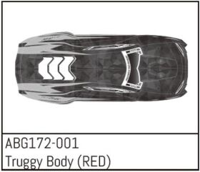 ABSIMA Truggy Body (RED)/ ABG172-001