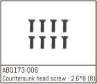 ABSIMA Flat Head Screw M2.3*6 (8PCS) / ABG173-006