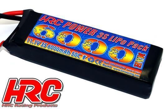 HRC Akku LiPo 3S 11.1V 6000mAh 50C/100C TRX / HRC04360T