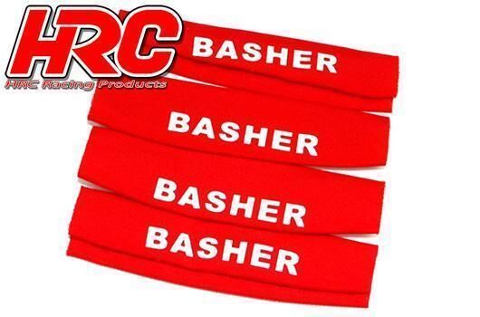 HRC Tuningteile 1/10 Off Road Dämpfersocken 80x20-25mm Rot (1 Paar) / HRC28051RE