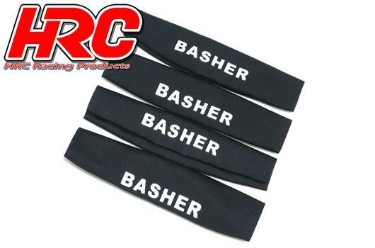 HRC Tuningteile 1/10 Off Road Dämpfersocken 110x25-30mm Schwarz (1 Paar) / HRC28057BK