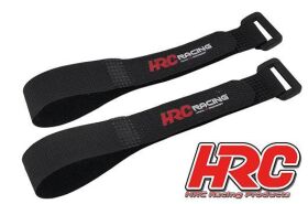 HRC Klettband mit Öse schwarz mit Logo 15x250mm /...
