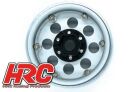 HRC Felgen 1/10 Crawler 1.9 12mm Hex Aluminium 8-Spokes Silver (4 Stk.) / HRC65102S