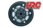 HRC Felgen 1/10 Crawler 1.9 12mm Hex Aluminium 5-Spokes Schwarz / Silver (4 Stk.) / HRC65104BKS