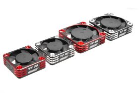 Team Corally Ultra High Speed Cooling Fan TF-40 w/BEC connector 40mm Color Black Silver / C-53112-2