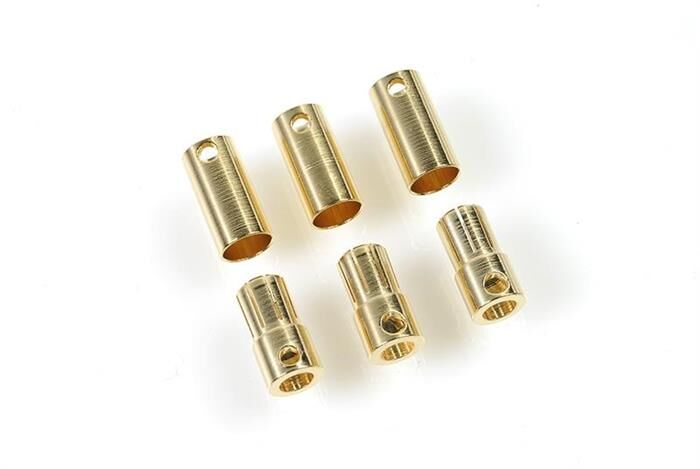 Castle Bullet Steckverbindung 6.5mm 3 St. Stecker + 3 St. Buchse / CC-CC Bullet 6.5mm