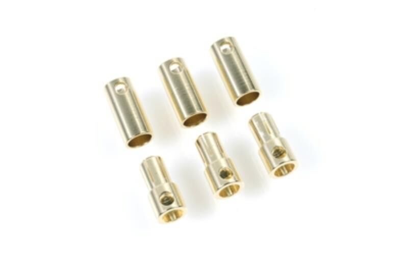 Castle Bullet Steckverbindung 5.5mm 3 St. Stecker + 3 St. Buchse / CC-CC Bullet 5.5mm